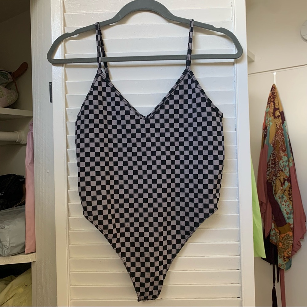 Forever 21 checkered bodysuit